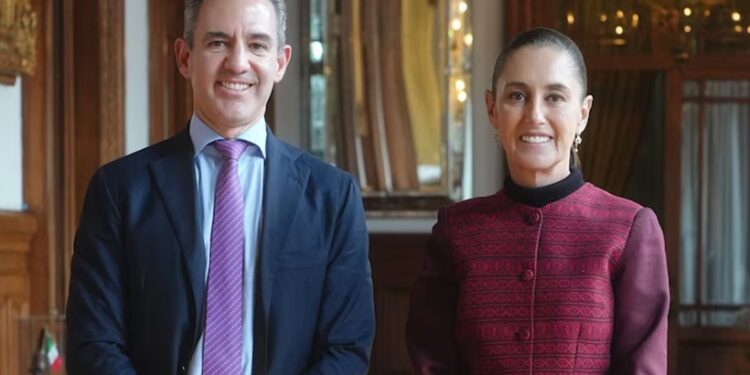 Recibe Claudia Sheinbaum a fundador de Nubank que invertirá 4200 mdd en México
