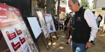 Supervisa Pepe Chedraui trabajos de pavimentación en la colonia Guadalupe Hidalgo 2da. Sección