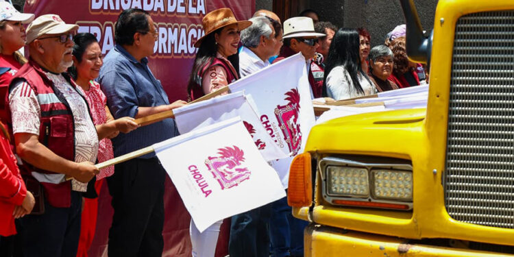 Con las Brigadas de la Transformación, Tonantzin Fernández fortalece el desarrollo de San Pedro Cholula