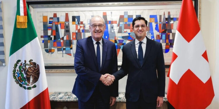 Presidente de Suiza llegó a México y se reunirá con Claudia Sheinbaum en Palacio