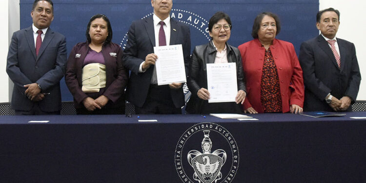 Signan convenio de colaboración BUAP y la USEP