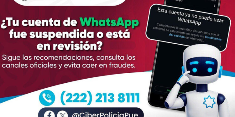 Policía Cibernética alerta sobre suspensión y revisión de cuentas de Whatsapp