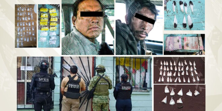 En operativo interinstitucional, asegura FGE dos inmuebles y detiene a dos personas por narcomenudeo en la capital poblana