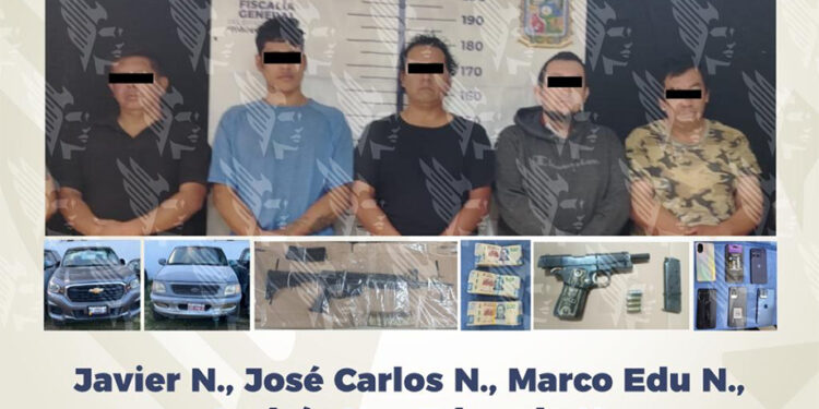 Rescata FGE a víctima de secuestro y detiene a cinco personas en operativo de pago en Huaquechula