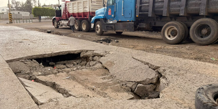 Grave la problemática de hundimientos en el Parque Industrial Chachapa
