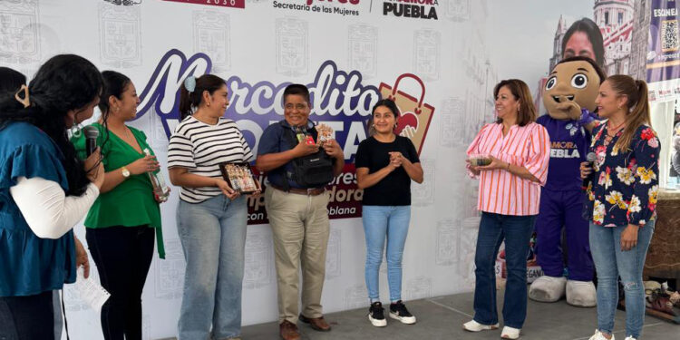 Consolida Mercadita Violeta oportunidades económicas para las poblanas