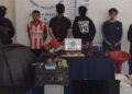 Respuesta inmediata de la SSC de San Pedro Cholula permite asegurar a cuatro probables responsables de robo