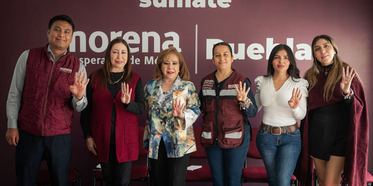 Puebla alza la voz contra la violencia digital y de género; Claudia Sheinbaum y Gabriela Sánchez no están solas: MORENA Puebla