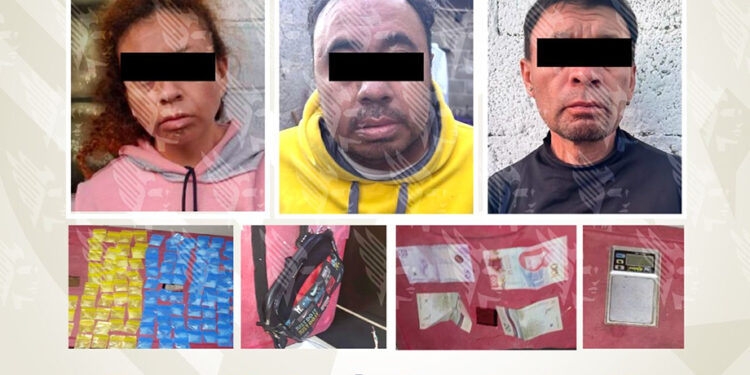 En San Salvador El Verde, detiene Fiscalía a tres personas y asegura narcóticos durante operativo interinstitucional