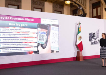 Nueva Ley de Economía Digital ayudará a la seguridad, la eficiencia y a la formalización de comercios y productos: Claudia Sheinbaum