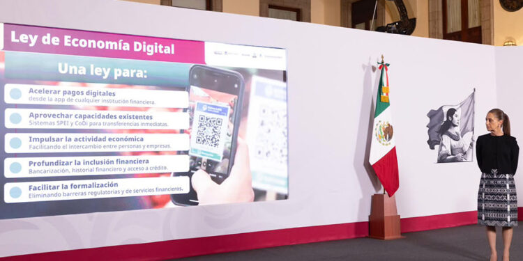 Nueva Ley de Economía Digital ayudará a la seguridad, la eficiencia y a la formalización de comercios y productos: Claudia Sheinbaum
