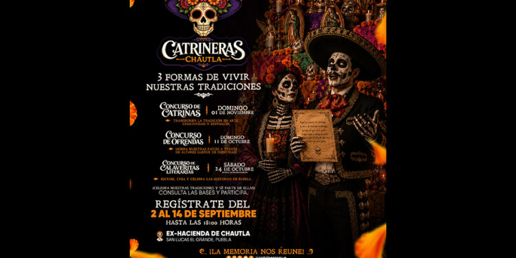 Convoca Gobierno del Estado a celebrar las tradiciones con el festival Catrineras 2026