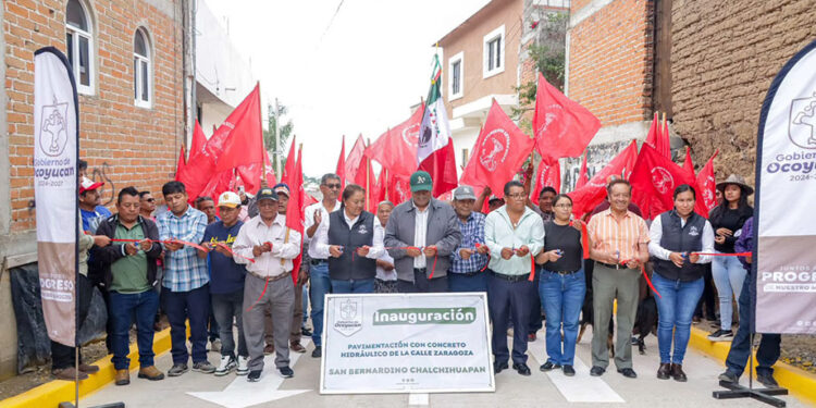 Inauguran calle en Chalchihuapan
