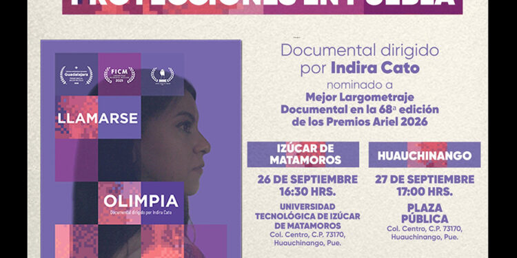 Gobierno del Estado acerca documental “Llamarse Olimpia” a municipios