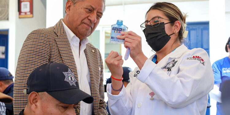 Policía Auxiliar realiza pruebas toxicológicas a guardias policiales