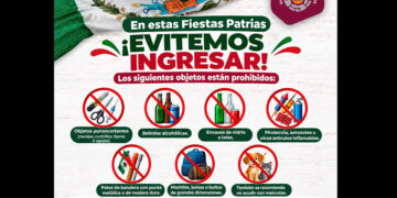 Informa gobierno de Pepe Chedraui sobre objetos restringidos para el Grito de Independencia en el Zócalo