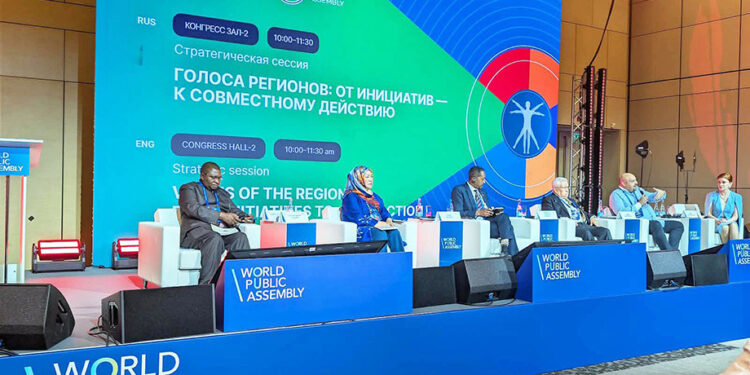 Los pueblos del mundo deben tomar el poder y crear una sociedad mejor: Aquiles Córdova, en la Asamblea Pública Mundial en Rusia