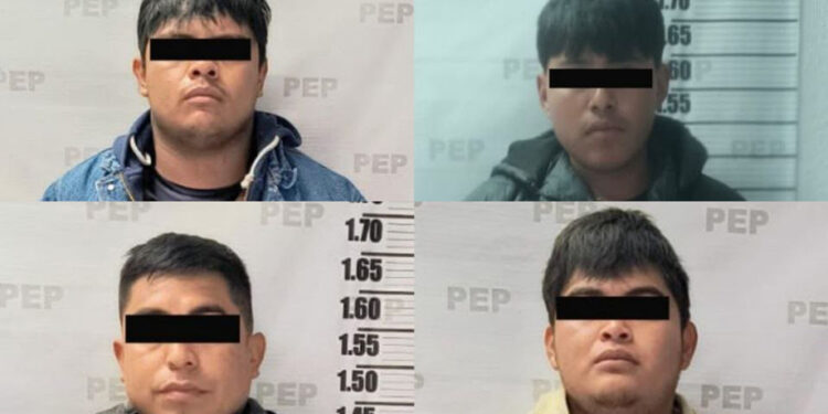 Detiene Policía Estatal a cuatro presuntos asaltantes de transporte de carga