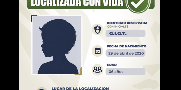 Localiza FGE en Jolalpan a niña de seis años con Alerta Amber de Nayarit