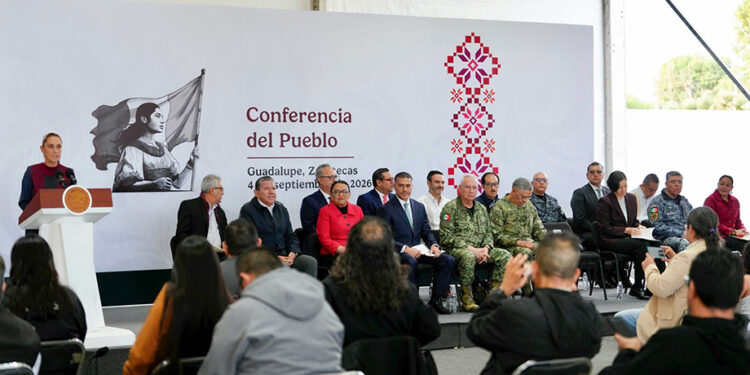 En Zacatecas, coordinación ha logrado reducción del 85% en promedio diario de homicidios dolosos: presidenta Claudia Sheinbaum