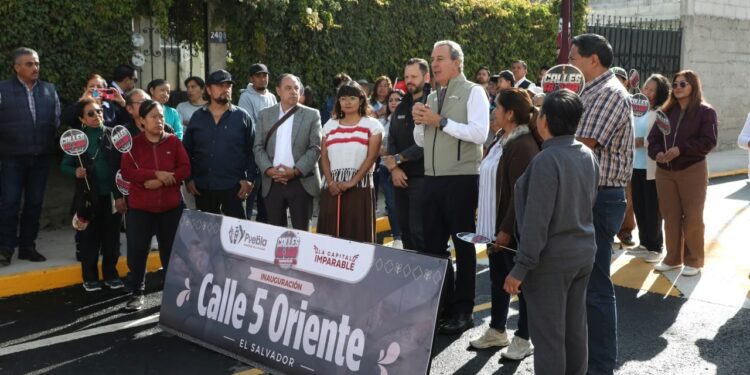 Fortalece Pepe Chedraui vialidades en la colonia El Salvador