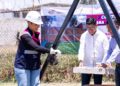 Destina Lupita Cuautle obra para mejorar la seguridad de preescolar en inspectoría Concepción La Cruz