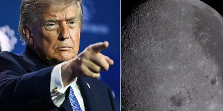Trump asegura que la luna es de Estados Unidos