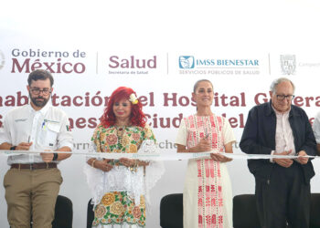 Vamos por el camino correcto: presidenta entrega rehabilitación del hospital general del IMSS Bienestar en Ciudad del Carmen, Campeche