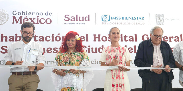Vamos por el camino correcto: presidenta entrega rehabilitación del hospital general del IMSS Bienestar en Ciudad del Carmen, Campeche