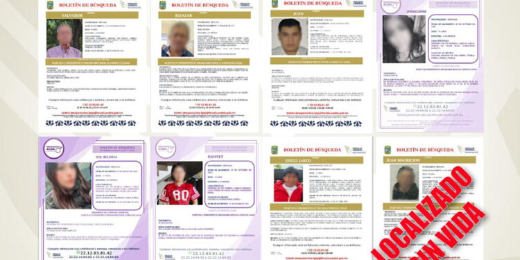 Confirma FGE localización con vida de siete personas reportadas como desaparecidas
