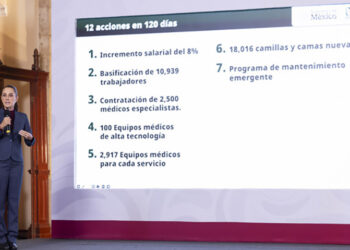 Claudia Sheinbaum anuncia programa emergente de 12 acciones en 120 días para mejorar la atención y las condiciones de los trabajadores en el IMSS