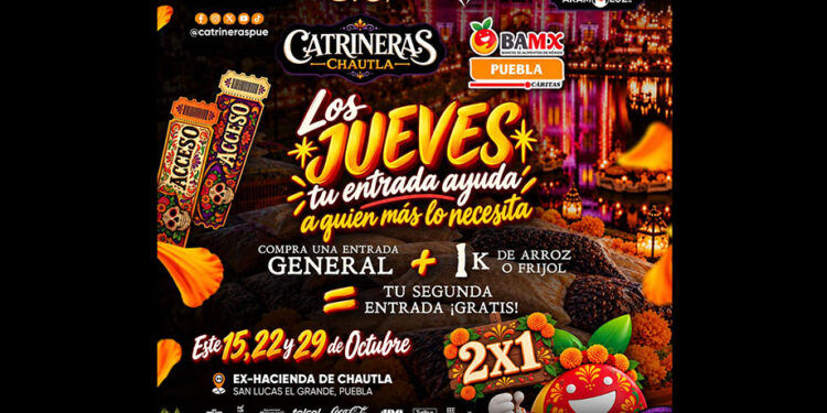 “Puebla Comparte” une solidaridad y tradición en Catrineras Chautla 2026