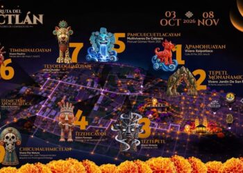 Atlixco ofrece recorrido artístico por el Mictlán durante la temporada de Día de Muertos