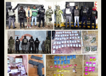 En operativo interinstitucional, FGE ejecuta tres cateos en Huejotzingo; hay tres detenidos