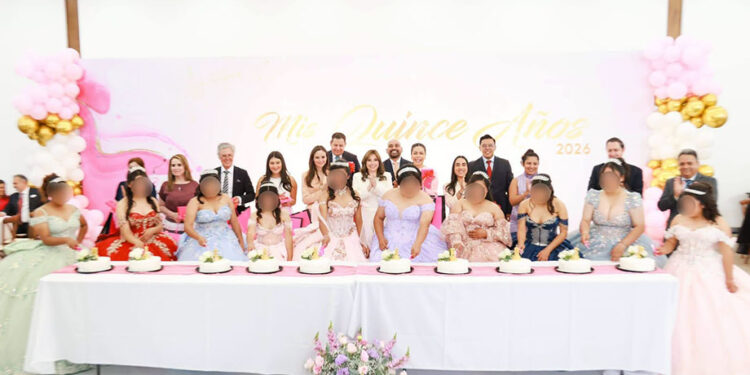 Ceci Arellano celebra los sueños de quinceañeras de la Casa del Adolescente