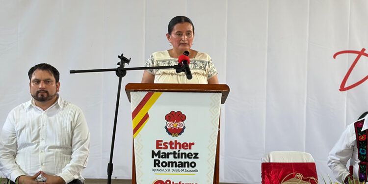 En su Segundo Informe de Actividades, la diputada Esther Martínez destaca trabajo por los derechos de pueblos indígenas