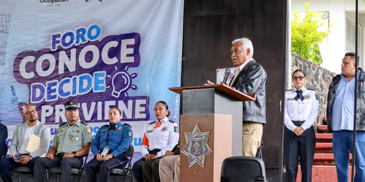 Fortalecen seguridad en Ocoyucan con el Foro “Conoce, decide y previene”