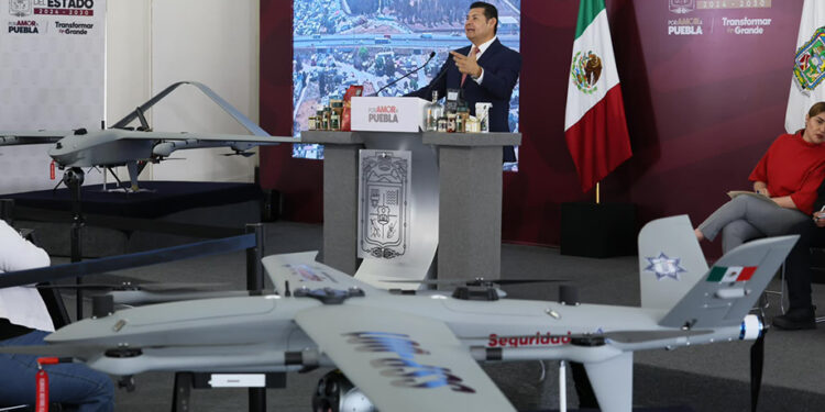 Puebla incorpora drones de 20.9 millones de pesos para vigilar autopistas