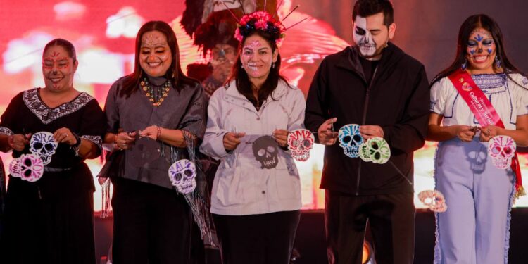 Lupita Cuautle inaugura el Festival “Sendero al Mictlán”, una celebración de identidad y orgullo sanandreseño