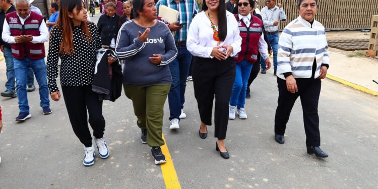 Prioriza Tonantzin Fernández obras con sentido social en San Pedro Cholula